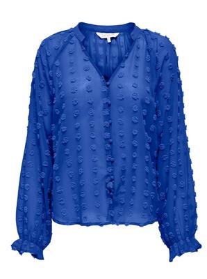 Only 15313672/Dazzling Blue Pixi dobby life button top