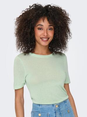 Only 15314609/Subtle Green Effie SS o-neck