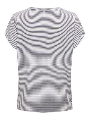 Only 15315407/CD/Skipper Blue Tine SS v-neck top