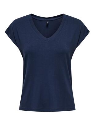 Only 15315776/Navy Blazer Rilla SS v-neck top