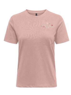 Only 15317989/Rose Smoke Polly life reg SS pocket top