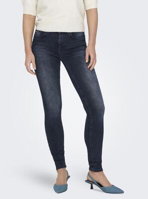 Only 15318738/Blue Black Denim Blush mid skinny REA409 NOOS