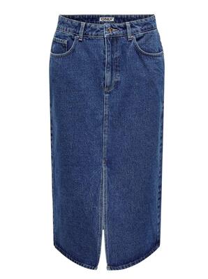 Only 15319268/Medium Blue Denim Bianca Denim Midi Skirt