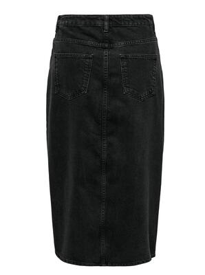 Only 15319268/Washed Black Bianca Denim Midi Skirt