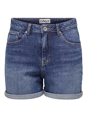 Only 15321381/Medium Blue Denim Josephine stretch shorts NOOS