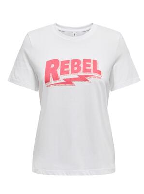Only 15327666/BW/Rebel Henny life reg SS top