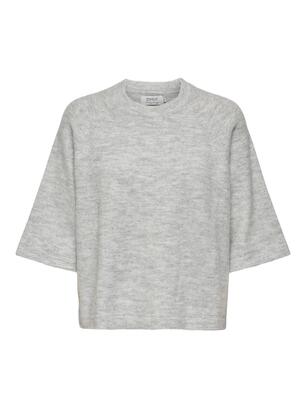 Only 15333199/Light Grey Melange Simoni 3/4 pullover NOOS