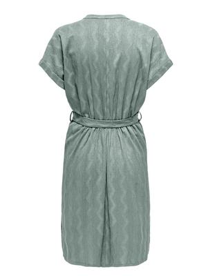 Only 15333482/Jadeite Dia SS v-neck dress