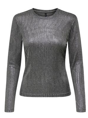 Only 15333626/Dark Grey Melange Mirinda life LS o-neck top