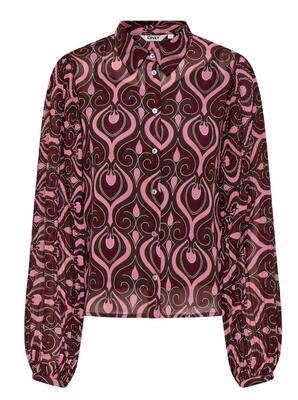 Only 15333689/Zinfandel Star life LS plisse shirt