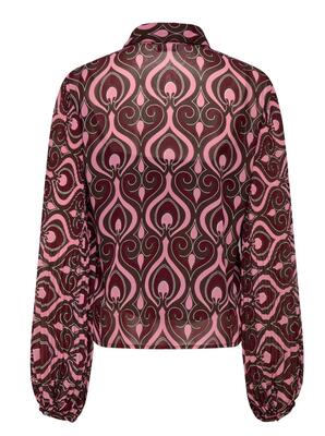 Only 15333689/Zinfandel Star life LS plisse shirt