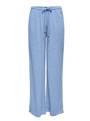Only 15338692/Bel Air Blue Solvi MW linen pant