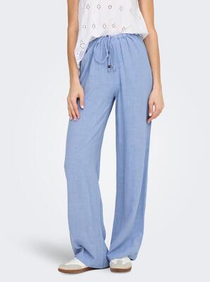 Only 15338692/Bel Air Blue Solvi MW linen pant