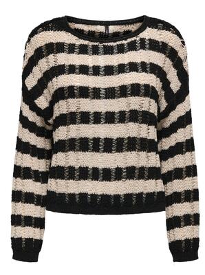 Only 15339536/Black/Pumice Stone Capri LS o-neck