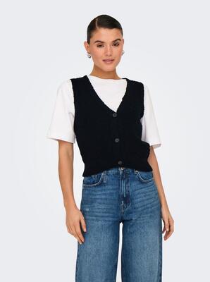 Only 15339653/Black Alvilda SL waistcoat