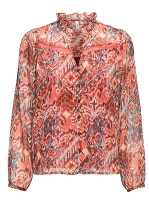 Only 15340009/Langoustino Cool Indie Vikki life LS v-neck lace shir