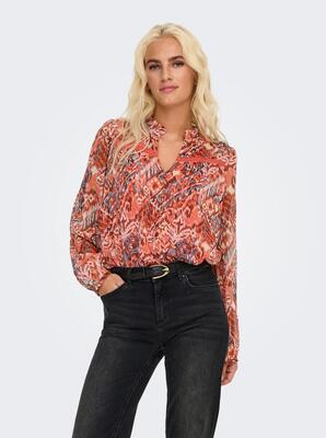 Only 15340009/Langoustino Cool Indie Vikki life LS v-neck lace shir