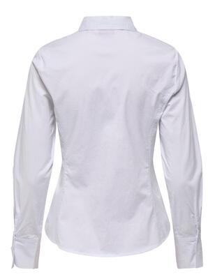 Only 15340048/Bright White Mira life LS fitted shirt