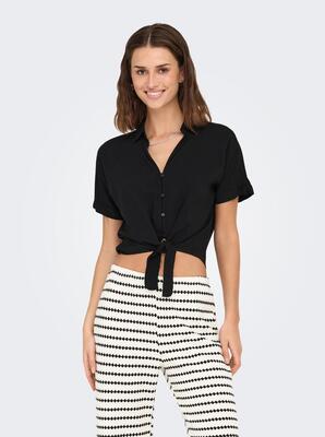 Only 15342690/Black Nova life vis SS knot shirt