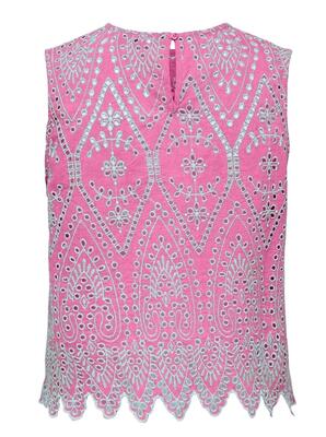 Only 15343156/Fuchsia Pink Tulum SL emb top