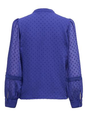 Only 15346682/Clematis Blue Pixie LS dobby button top