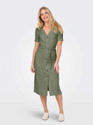 Only 15347210/Deep Lichen Green Siesta SS shirtdress NOOS
