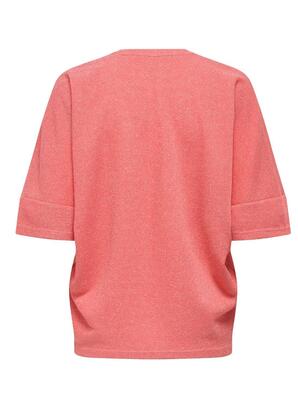 Only 15347713/Dubarry Livy SS glitter v-neck top