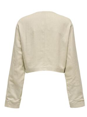 Only 15348776/French Oak Pampa LS linen jacket