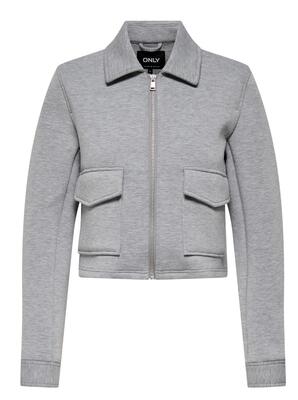 Only 15348994/Grey Melange Judith life scuba short jacket
