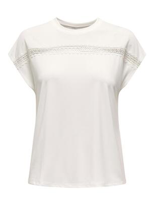 Only 15350108/Cloud Dancer Free life batsleeve o-neck top