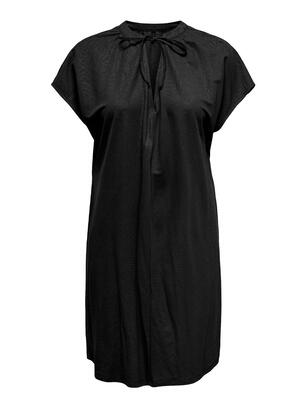Only 15351683/Black Jany SS string dress NOOS