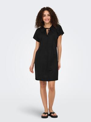 Only 15351683/Black Jany SS string dress NOOS