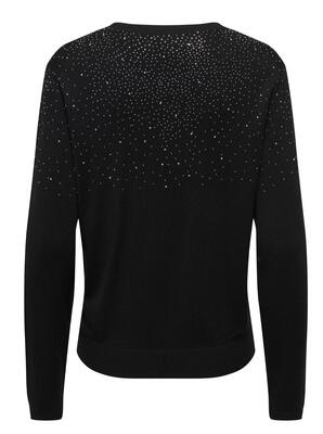 Only 15355228/Black Anabella LS bling o-neck