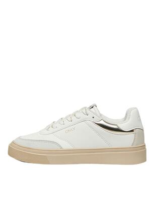 Only Shoes 15253250/White with Gold Sublime-2 PU sneaker
