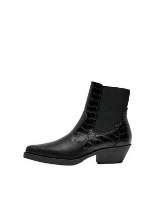 Only Shoes 15304869/Black Bronco-2 short PU boot NOOS