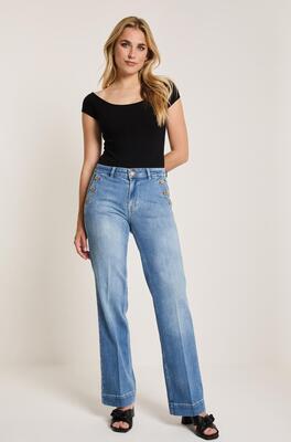 Parami 212324/D94 Eve button Rechte jeans