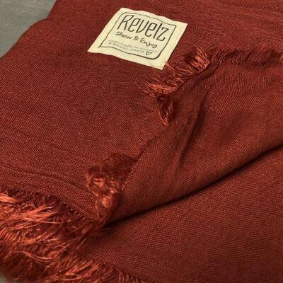 Revelz INTEGRITY/Barn red Gemeleerde sjaal, 130 x 200 cm