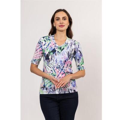 Roberto Sarto 511163/1631 Print rib shirt km