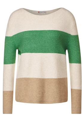 Street One 302417/35288 Cosy stripe sweater LTD QR