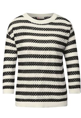 Street One 303245/20001 Cosy striped mesh sweater