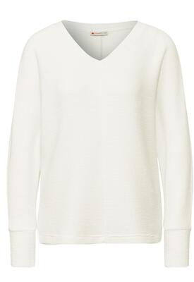 Street One 322950/10108 V-neck cosy structure shirt
