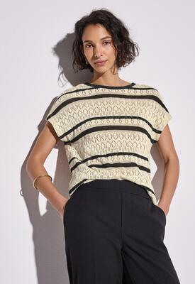 Street One 323158/26783 Stripe ajour shirt