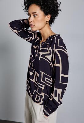 Street One 345446/35899 Splitneck blouse tape details