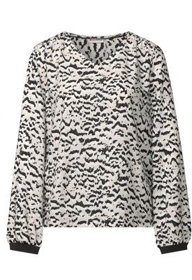 Street One 345976/37019 V-neck blouse w. tape detail