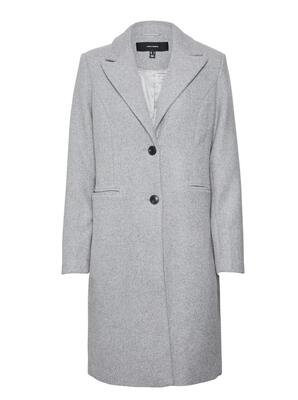 Vero Moda 10267495/Light Grey Melange Blaza long wool coat