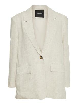 Vero Moda 10283180/Oatmeal Vera LS linen blazer