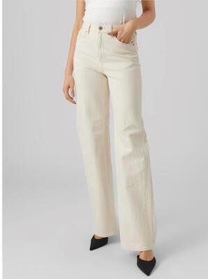 Vero Moda 10287303/Ecru Tessa HR wide jeans ecru