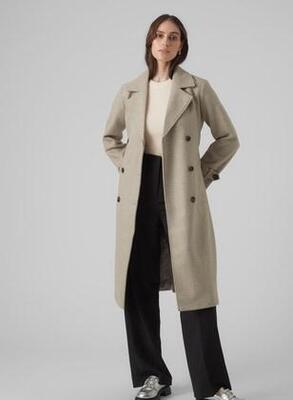 Vero Moda 10289870/Silver Mink Fortunevega trenchcoat NOOS