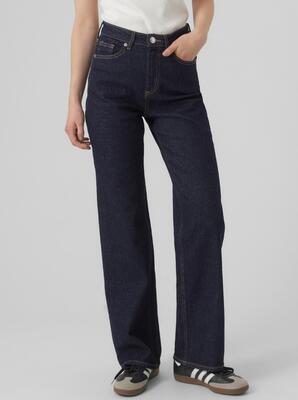 Vero Moda 10297608/Dark Denim Rinse Tessa HR Wide Jeans RA369GA