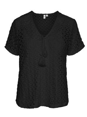 Vero Moda 10308007/Black Kylie SS v-neck top